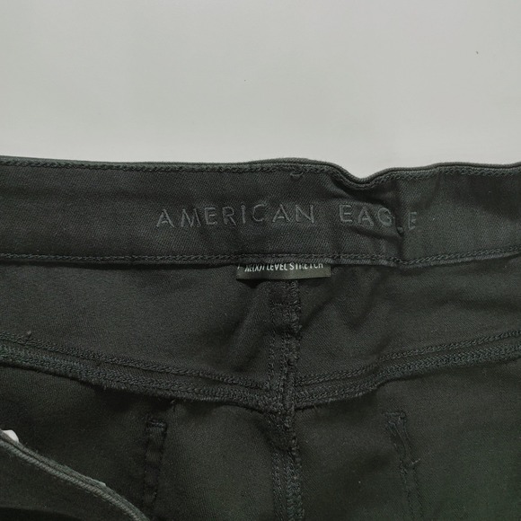 American Eagle Outfitters Black High Waisted Jeans Womens Size 22 Short - Picture 8 of 10